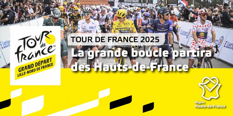 Tour de France 2025 : la grande boucle partira des Hauts-de-France !